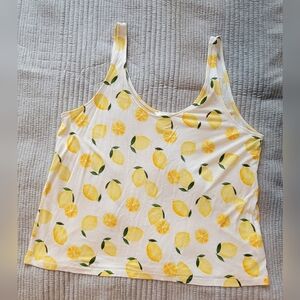 H&M Lemon Pattern Tank Top
